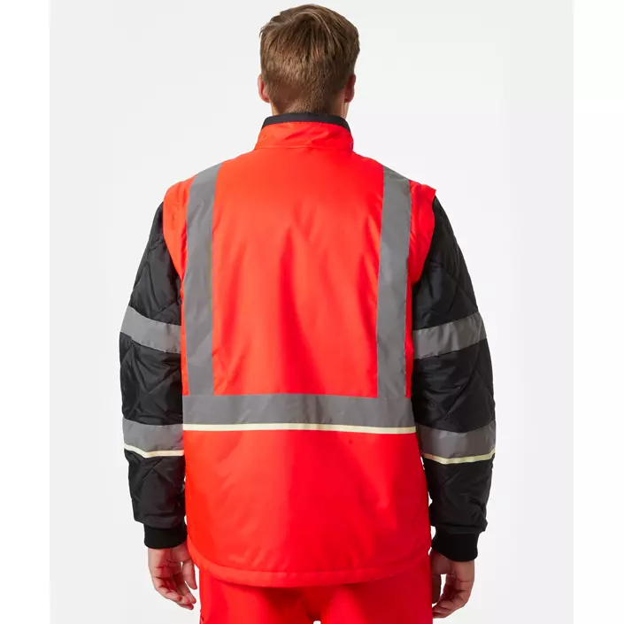 Helly Hansen UC-ME insulator jacket, Hi-Vis Red/Ebony, large image number 3