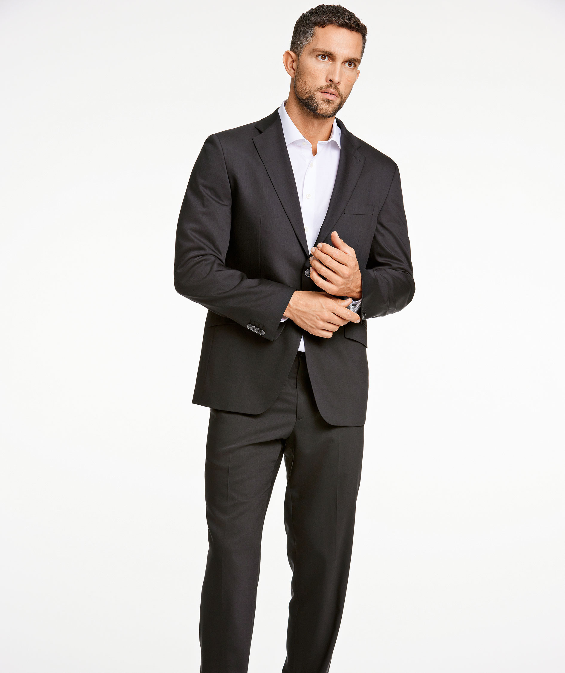 Lindbergh Modern fit blazer with wool, Black, large image number 1