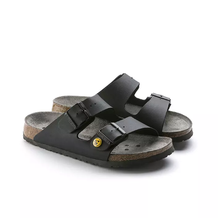 Birkenstock Arizona ESD Narrow Fit sandals, Black, large image number 3