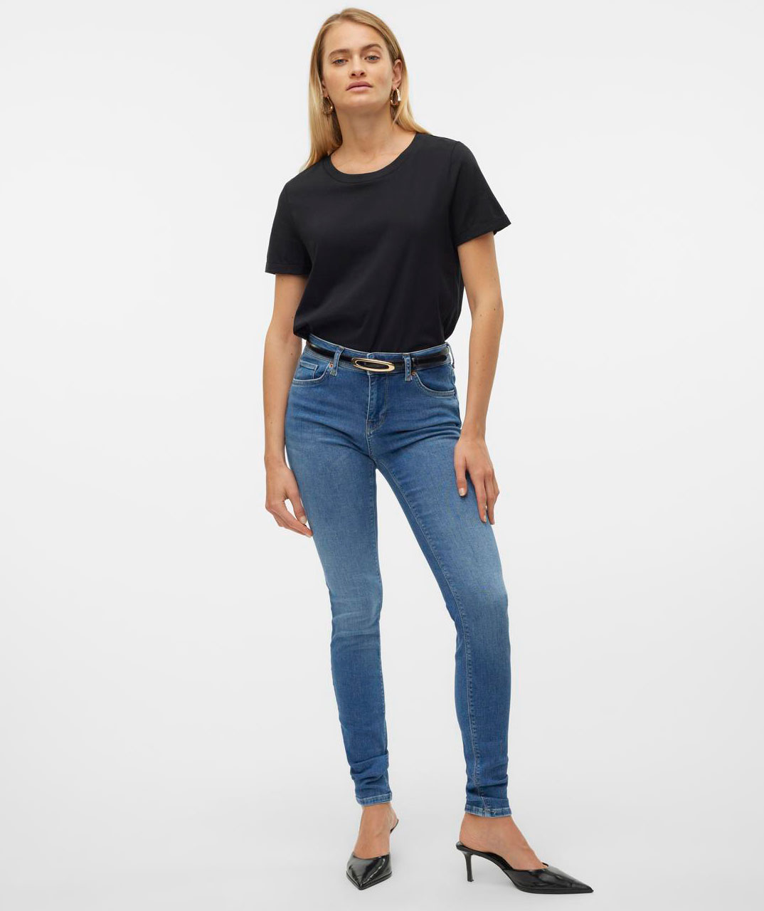 Vero Moda VMPAULA T-shirt, Black, large image number 5