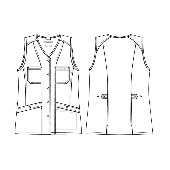 Kentaur women's vest, Black, large image number 2