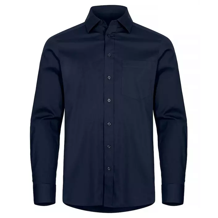 Clique Stretch Shirt, Dark navy, large image number 0