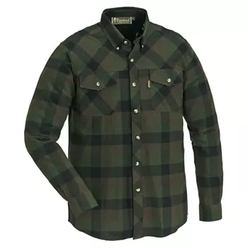 Pinewood Lumbo flannel snekkerskjorte, Grønn/Svart