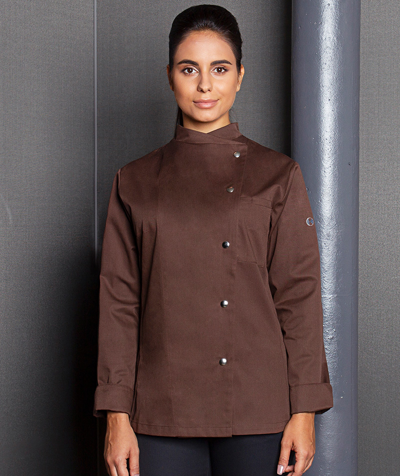 Karlowsky Larissa women's chef's jacket, Light Brown