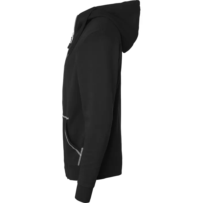 Top Swede hoodie with zipper 0302, Black, large image number 3
