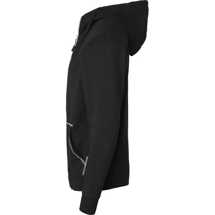 Top Swede hoodie with zipper 0302, Black, large image number 3