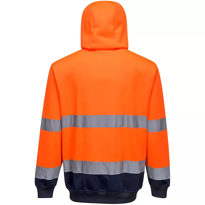 Portwest hoodie, Varsel Orange/Marinblå, large image number 1