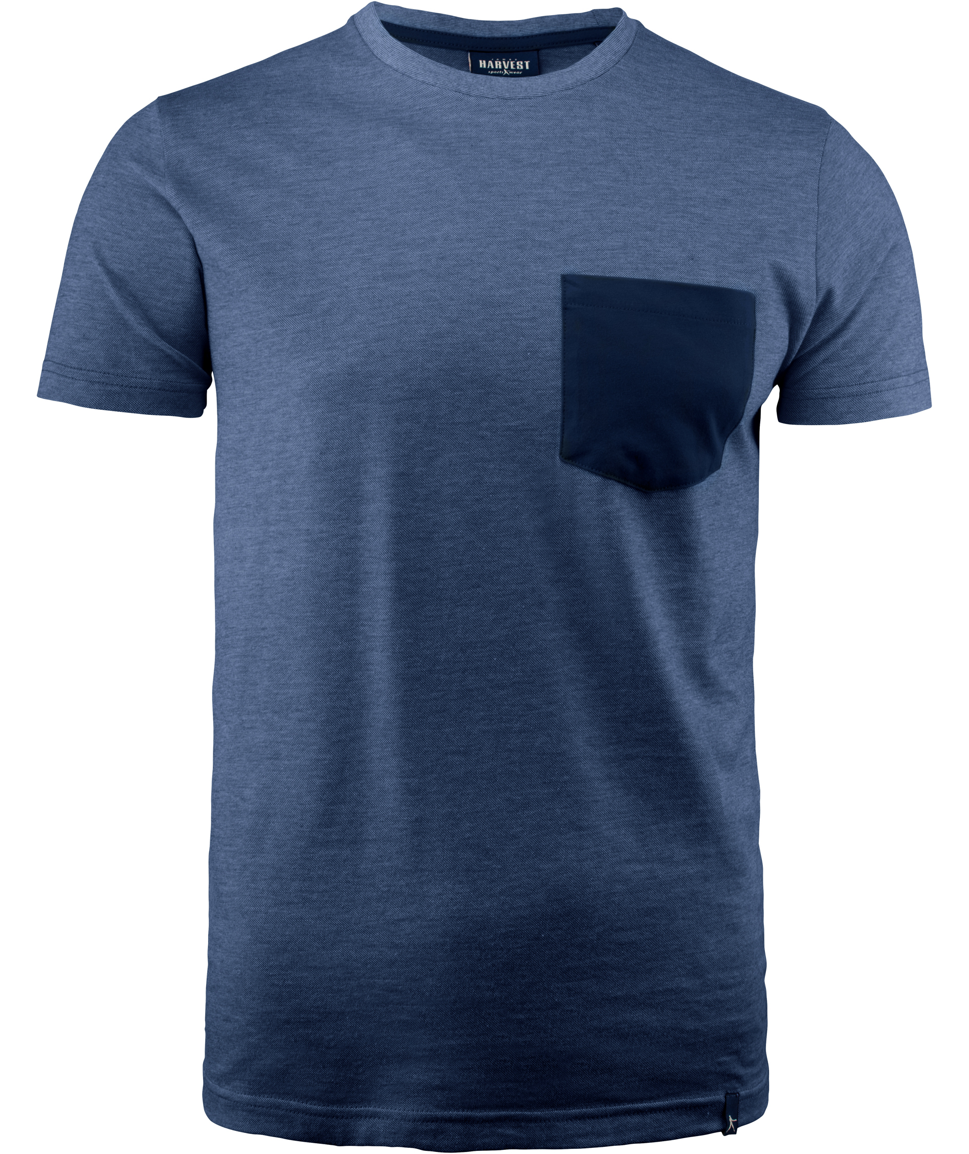 J. Harvest Sportswear Portwillow T-shirt, Dark Blue Melange, Dark Blue Melange, swatch
