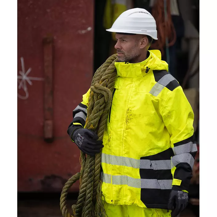 ELKA Visible Xtreme arbetsjacka, Varsel Gul/Svart, large image number 3