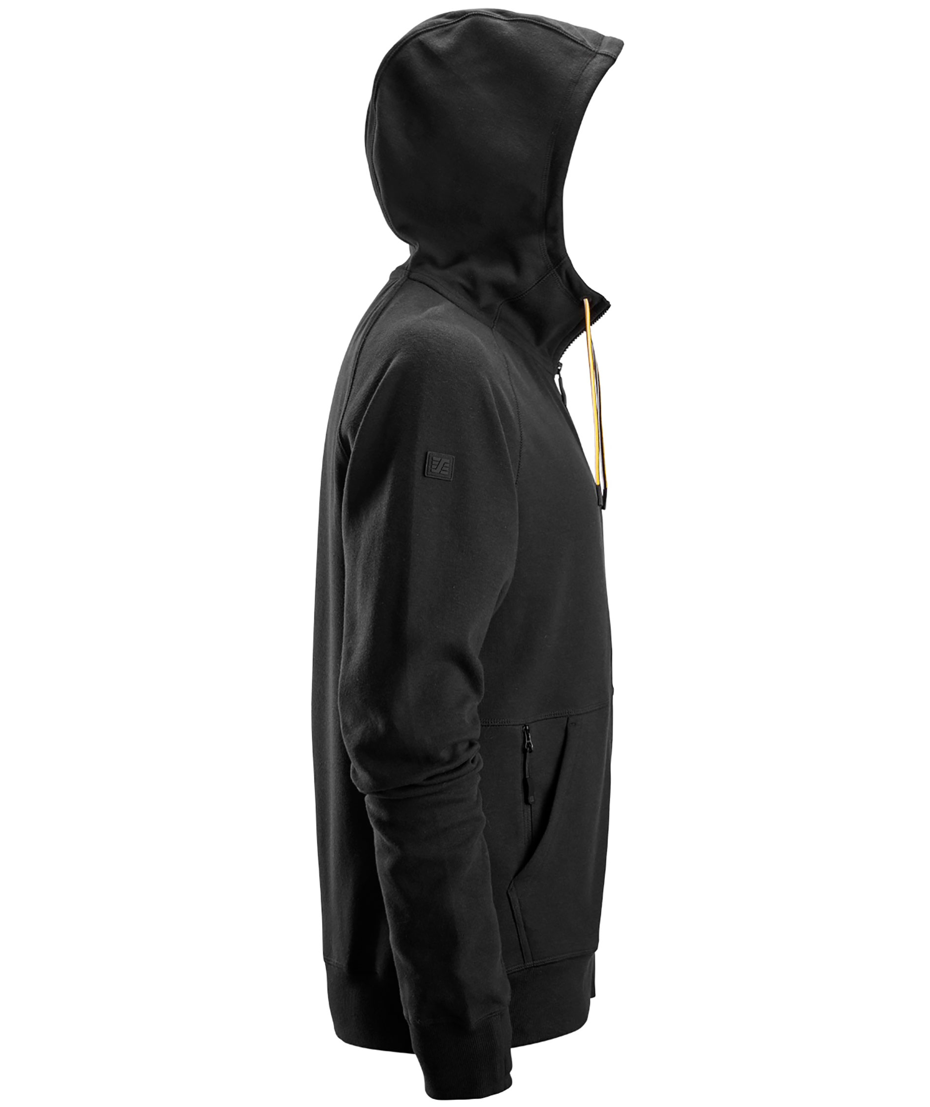 Snickers logo hoodie with zipper 2895, Black, large image number 2