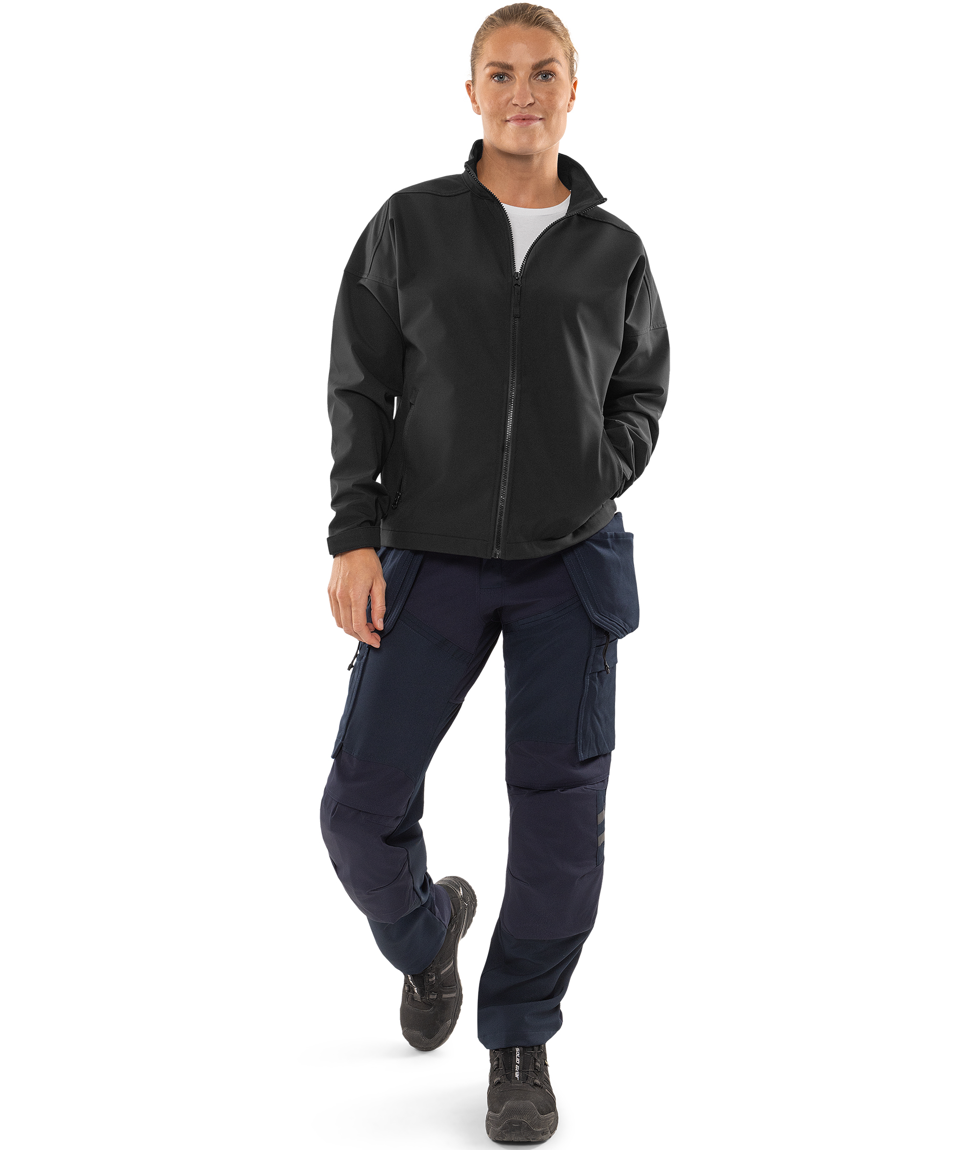 Fristads dame softshelljakke, M&oslash;rk Marine, large image number 6