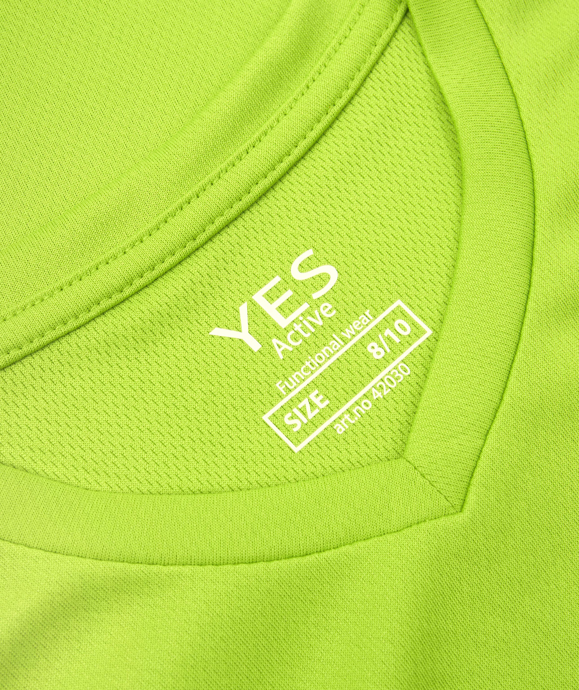 ID  Yes Active T-shirt for kids, Lime Green, large image number 3