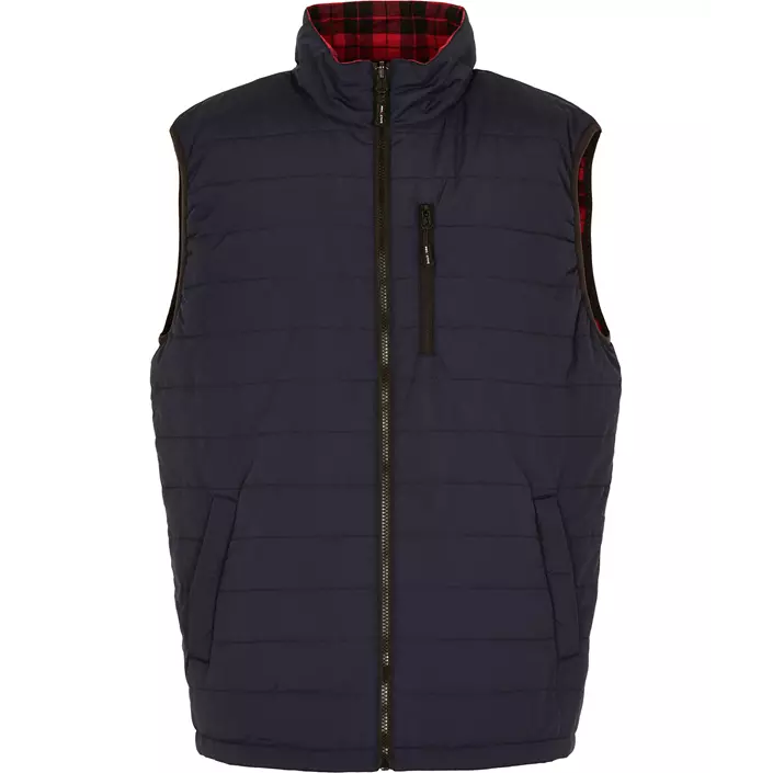 ProActive reversible flannel vest, Red, large image number 0