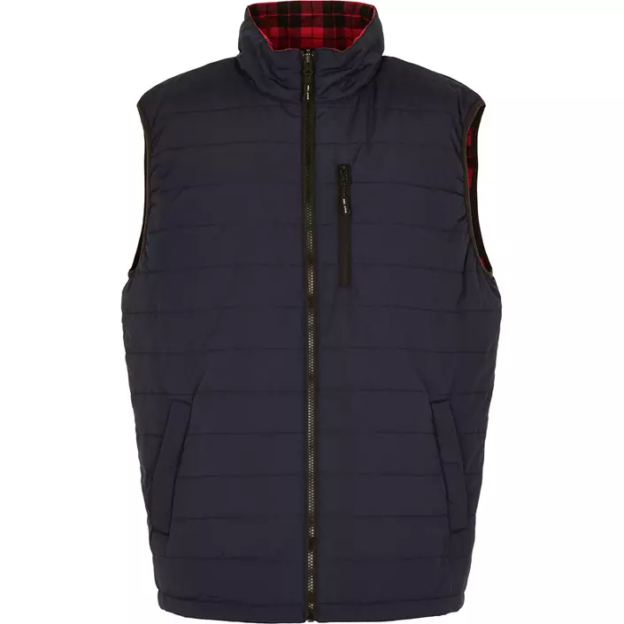 ProActive reversible flannel vest, Red, large image number 0