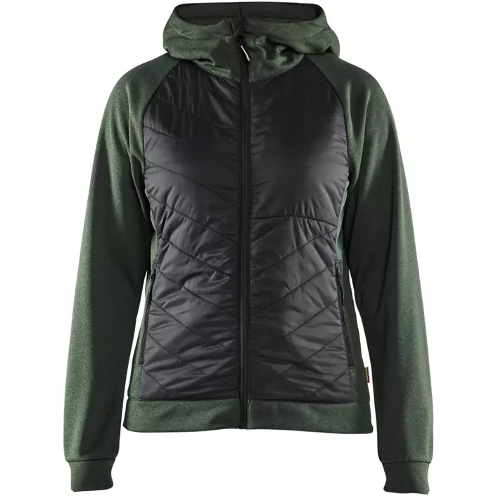 Blåkläder hoodie med dragkedja dam, Höstgrönt/Svart, large image number 0