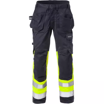 Fristads Flamestat women's craftsman trousers 2171, Hi-vis Yellow/Marine