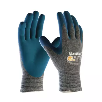 MaxiFlex Comfort 34-924 arbeidshansker, Grå/Blå
