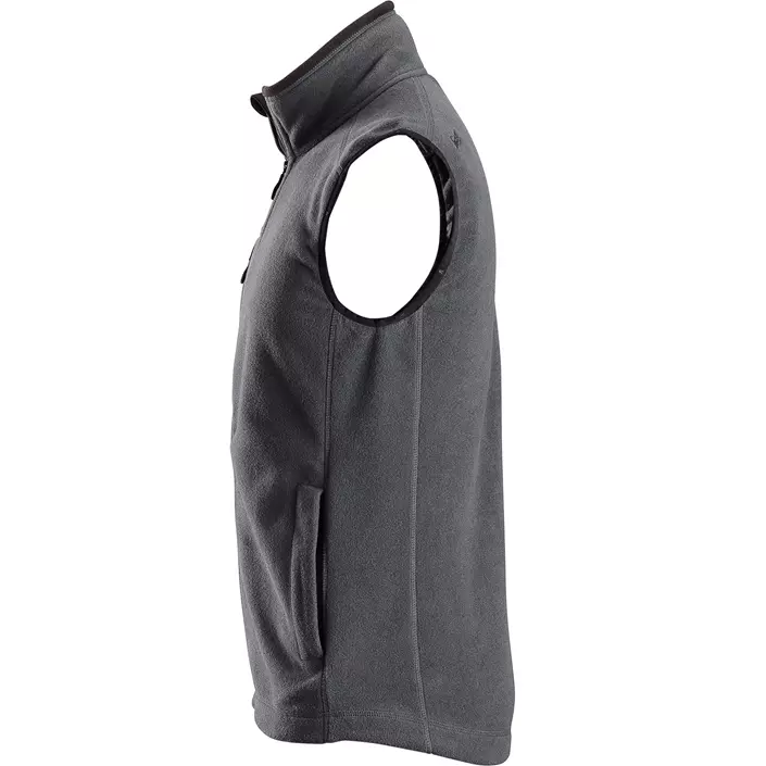 Snickers AllroundWork fleece vest, Steel Grey/Black, large image number 2