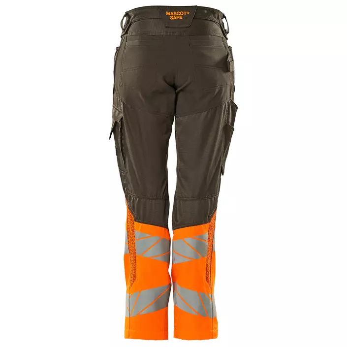 Mascot Accelerate Safe women's work trousers, Dark anthracite/Hi-vis orange, large image number 1