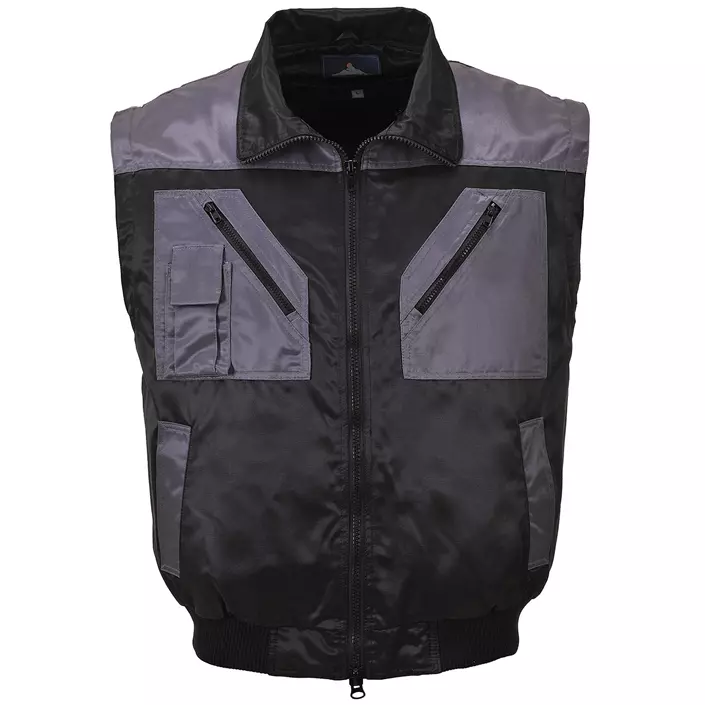 Portwest Two Tone pilot jacket, Black/Grey, large image number 2
