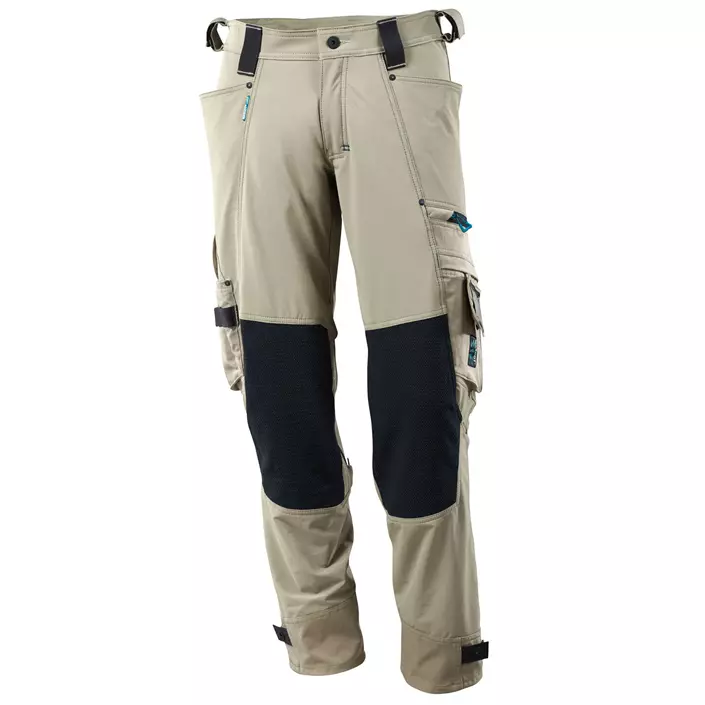 Mascot Advanced arbejdsbukser Full stretch, Lys Khaki, large image number 0