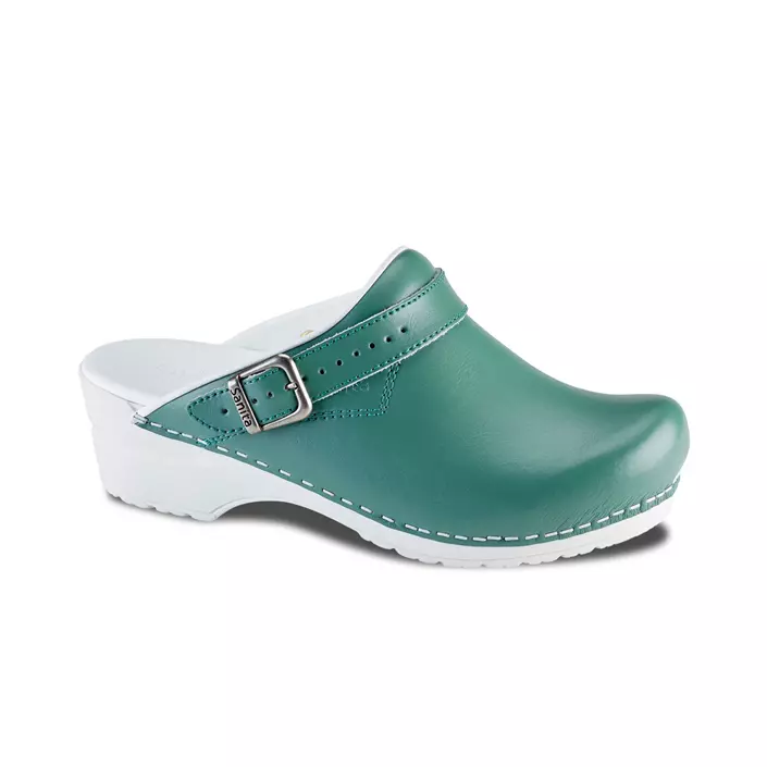 Sanita Pastel women's clogs with heel strap, Mint, large image number 0