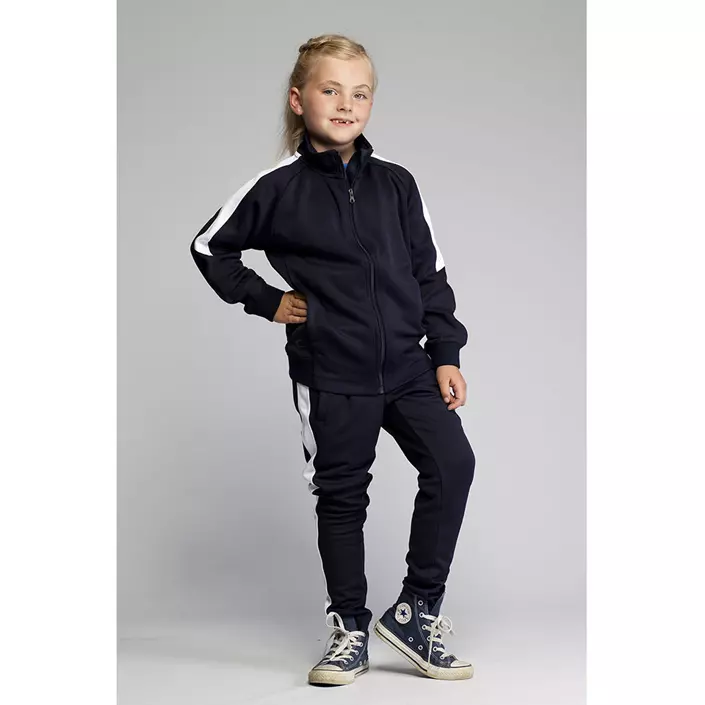 Pitch Stone Panel sweat cardigan for kids, Navy, large image number 2