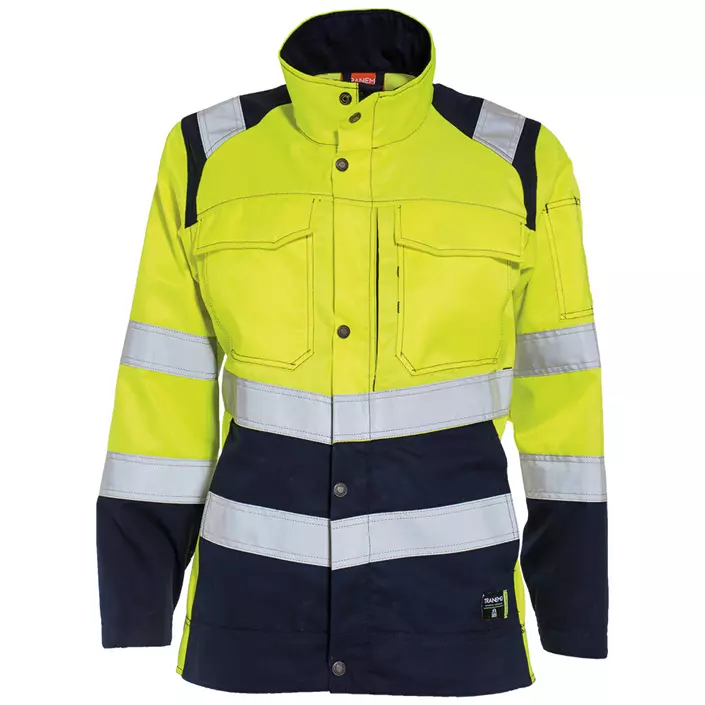 Tranemo Vision HV women's work jacket, Hi-vis yellow/Marine blue, large image number 0