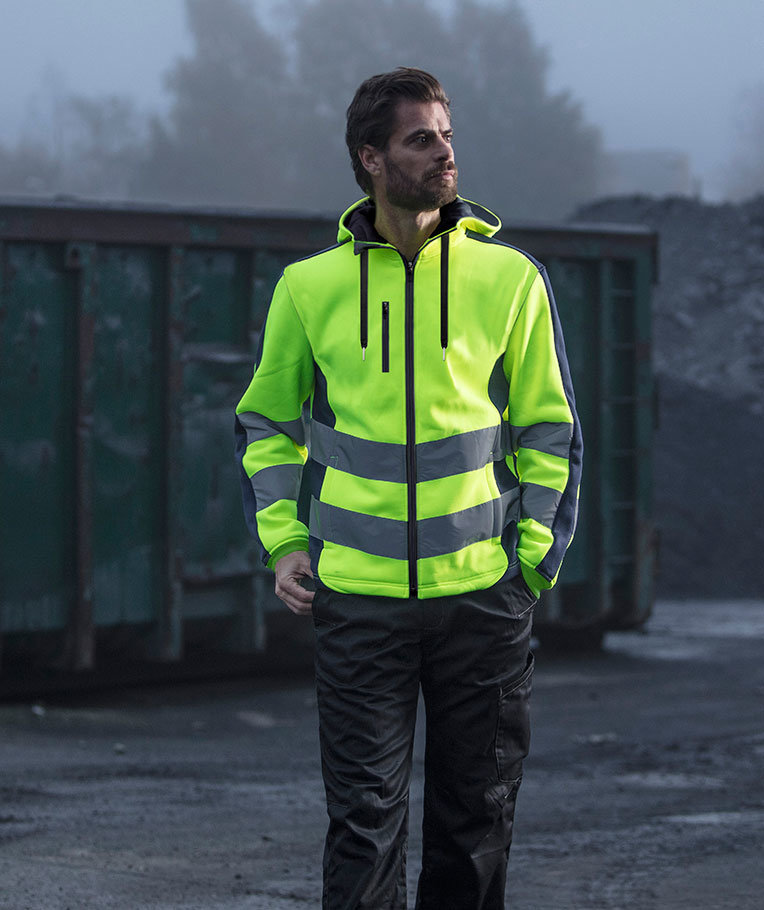 YOU Halmstad hooded jacket, Hi-Vis Yellow, large image number 3