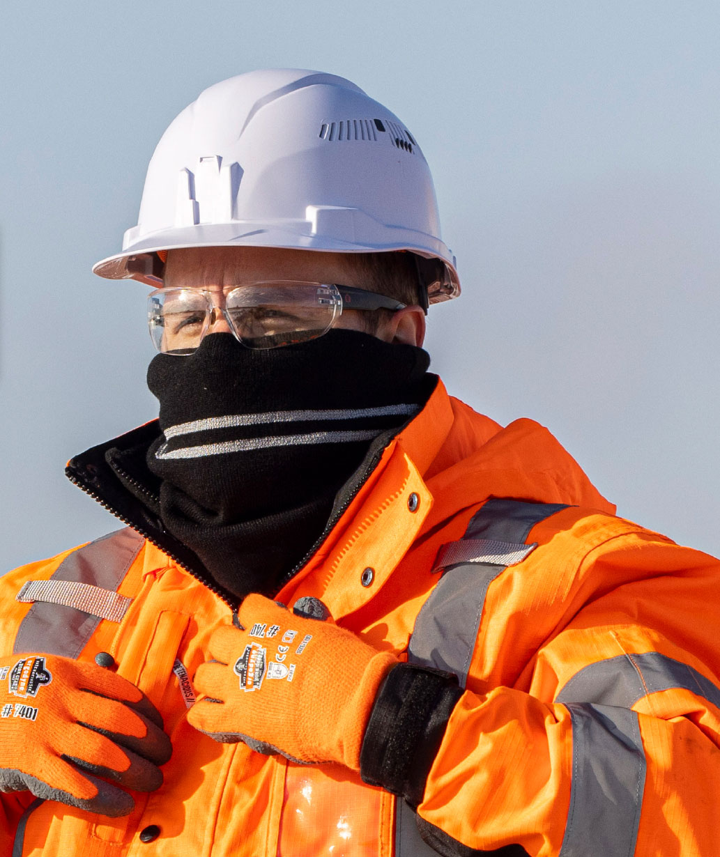 Ergodyne N-Ferno 6961 vinter halsedisse, Sort, Sort, large image number 1