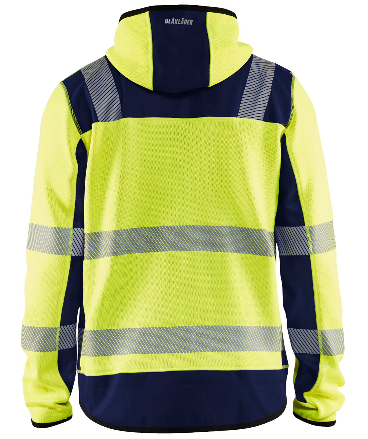 Bl&aring;kl&auml;der knitted softshell jacket, Hi-Vis yellow/marine, large image number 1