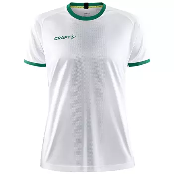 Craft Progress 2.0 Graphic Jersey Damen T-Shirt, Weiß/Team Green