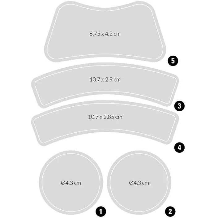 KASK Hjälm Klistermärke, Transparent, Transparent, large image number 0