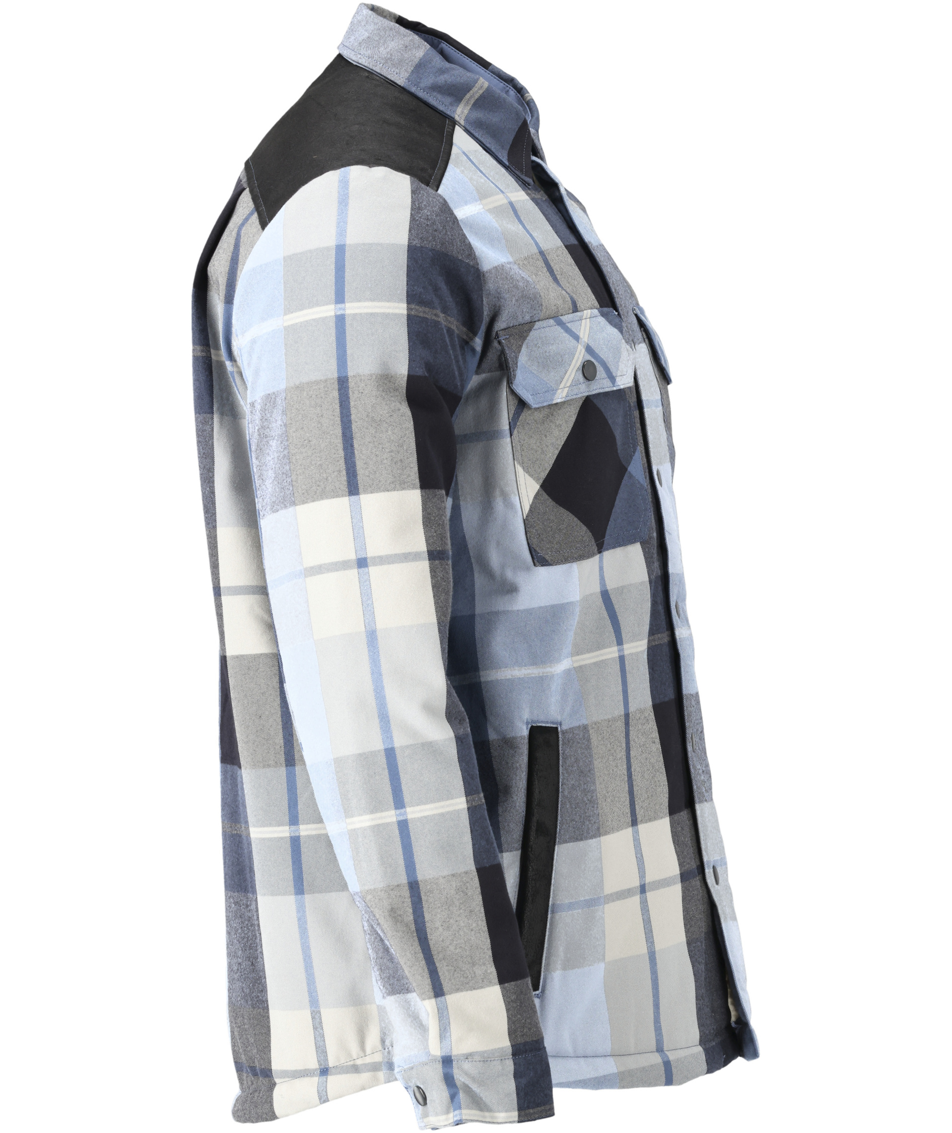 Mascot Customized flannel shirt jacket, Dark Marine Blue, large image number 2