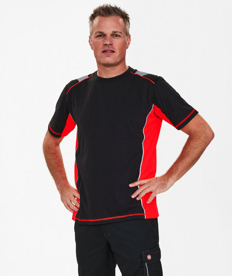 Engel Cargo T-skjorte, Svart/R&oslash;d