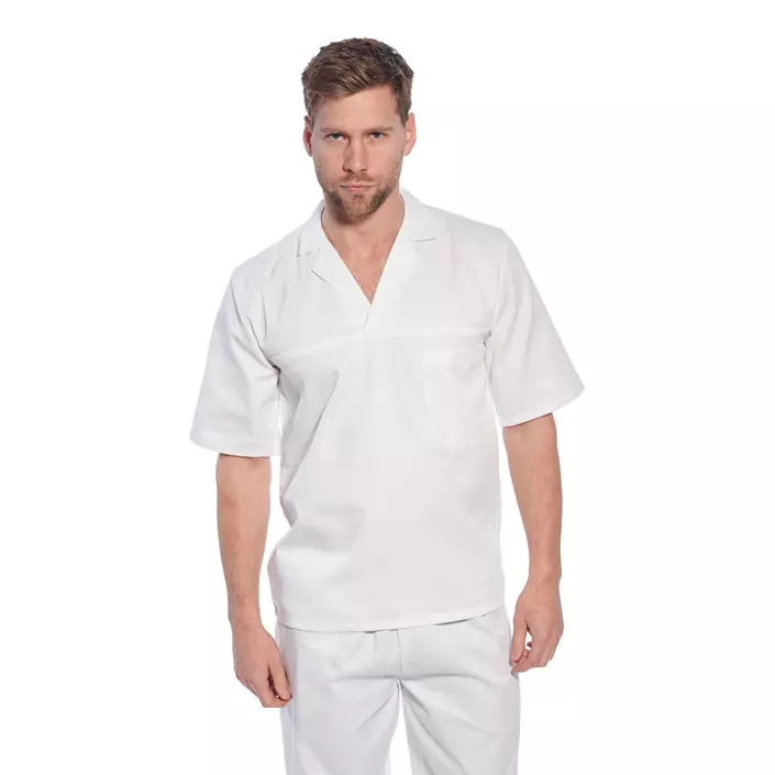 Portwest kortærmet kokkeskjorte, Hvid, large image number 1