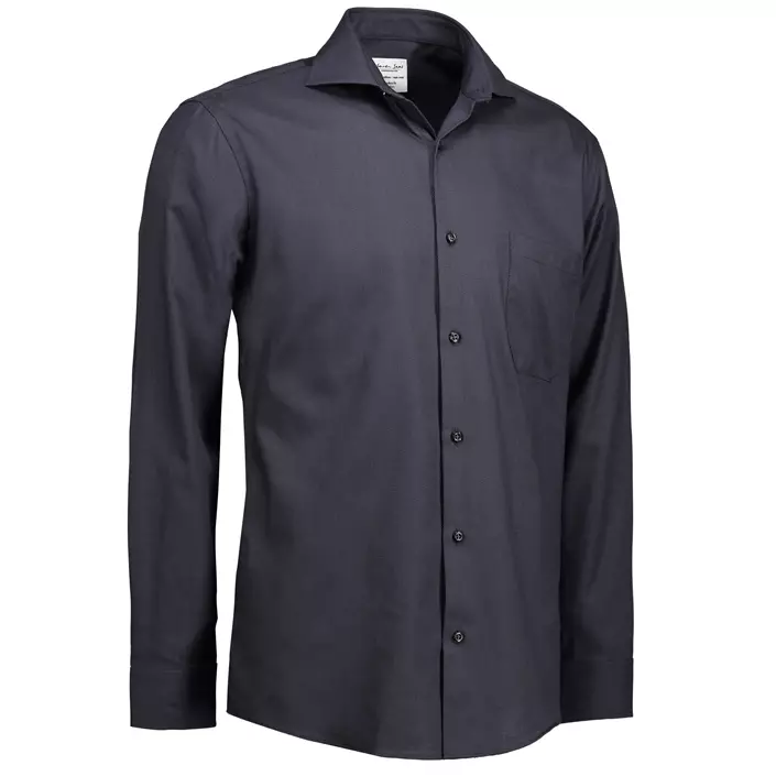 Seven Seas Dobby Royal Oxford modern fit skjorta med bröstficka, Koksgrå, large image number 2