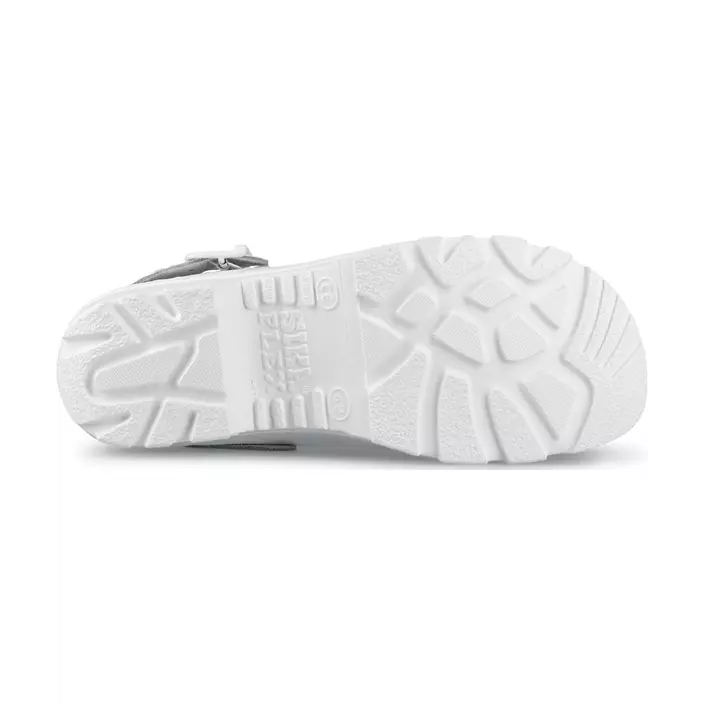 Sika Flex LBS safety clogs with heel strap SB, White, large image number 4