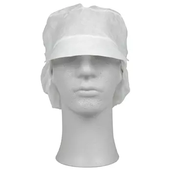 Abena Classic 100-pack cap with hairnet, White