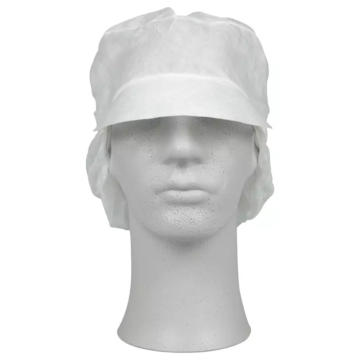 Abena Classic 100-pack cap with hairnet, White, large image number 0