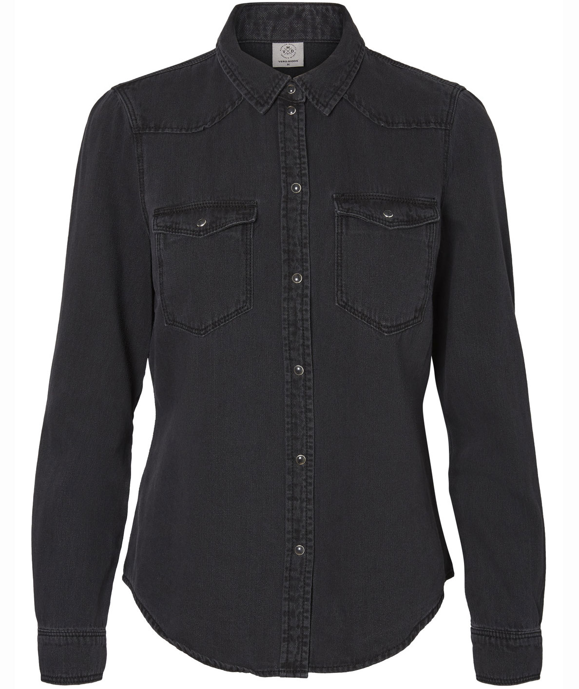 Vero Moda VMMARIA women's denim shirt, Black Denim
