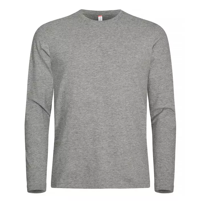 Clique Premium Fashion-T long-sleeved T-shirt, Grey melange, large image number 0