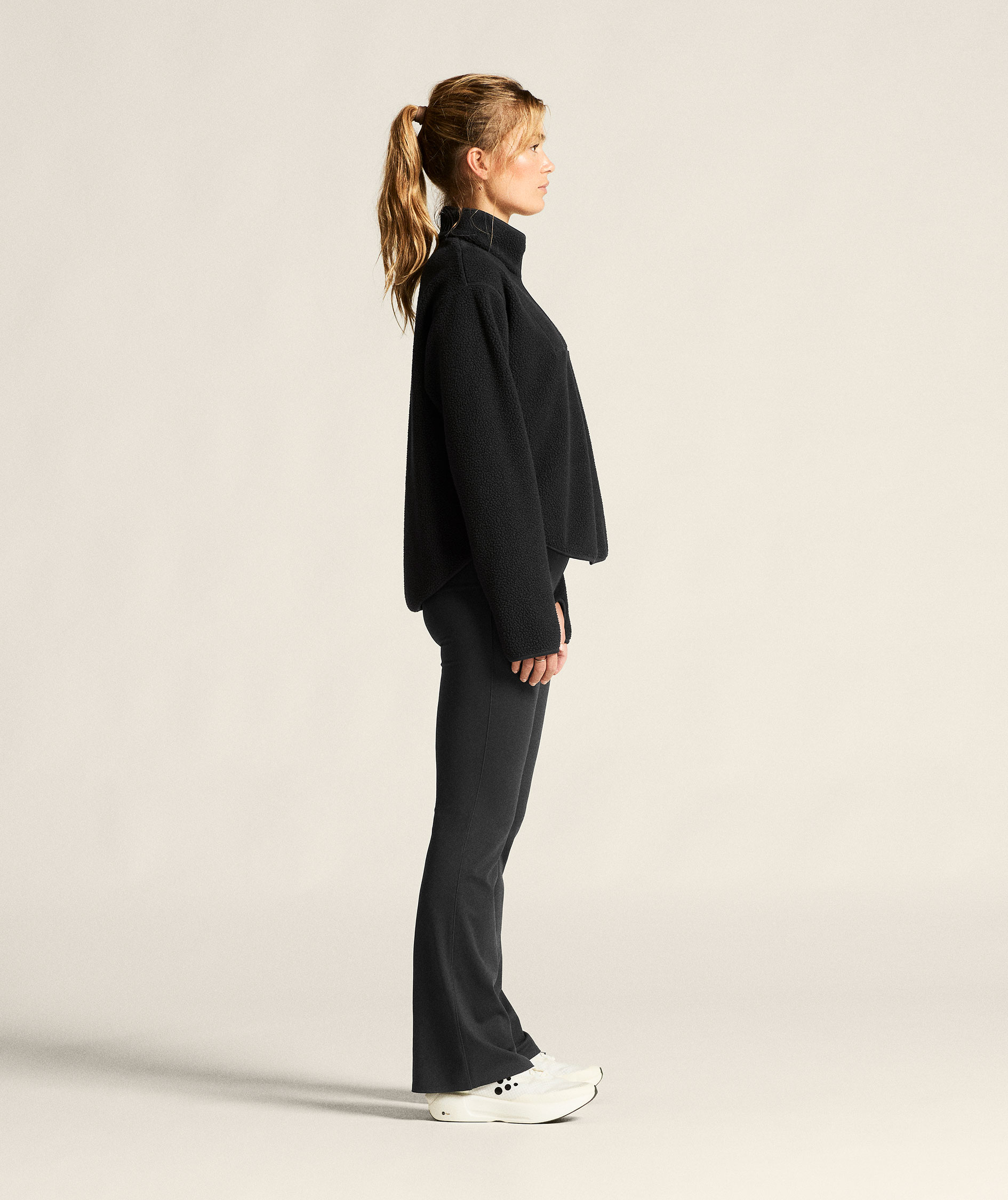 Craft Join dame half zip fiberpelstr&oslash;je, Black, large image number 8