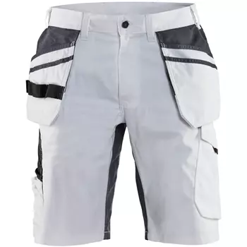 Blåkläder Unite craftsman shorts, White/dark grey