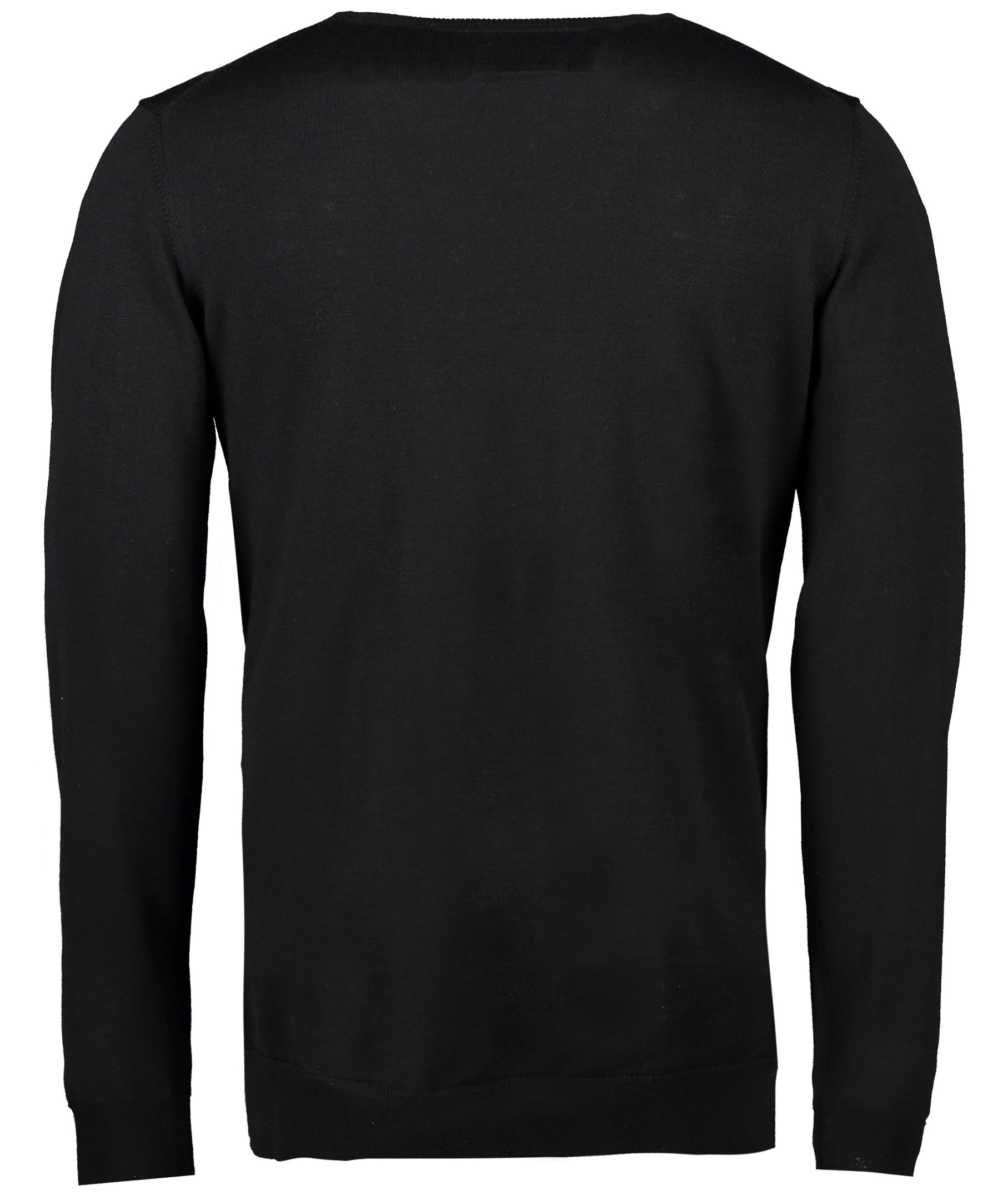 Seven Seas knitted pullover with merino wool, Black, large image number 1