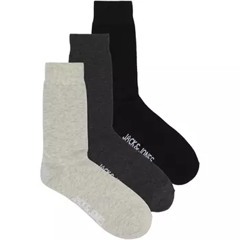 Jack & Jones JACCOL 3-pack socks, Light Grey Melange