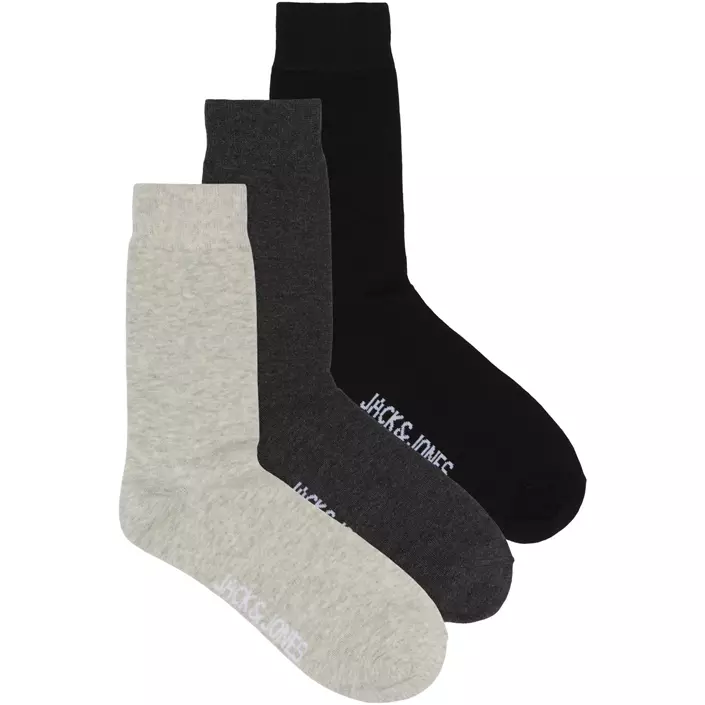 Jack & Jones JACCOL 3-pack socks, Light Grey Melange, Light Grey Melange, large image number 0