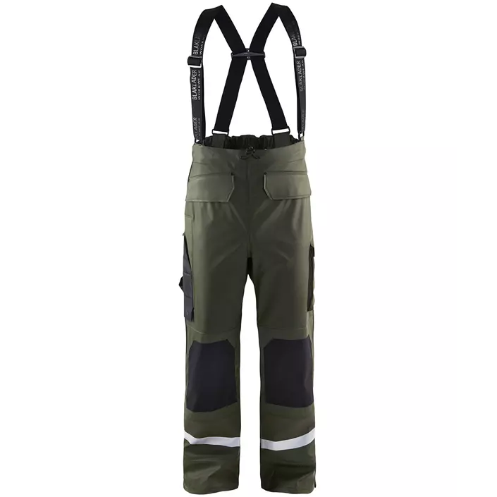Blåkläder Waterproof Trousers Level 2, Army Green, large image number 0