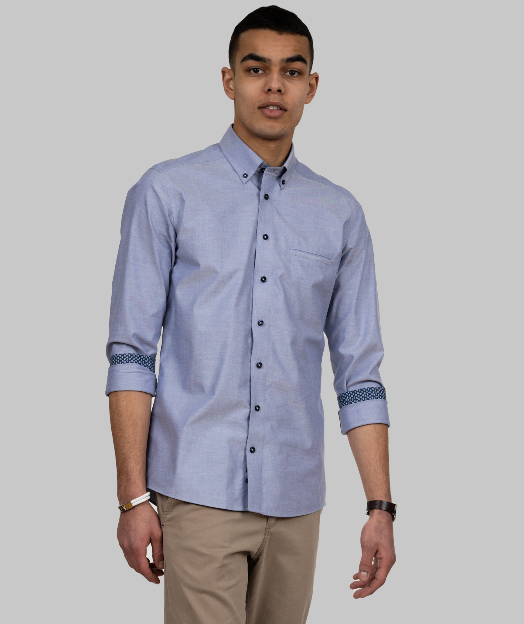 J. Harvest & Frost Red Bow 121 slim fit skjorte