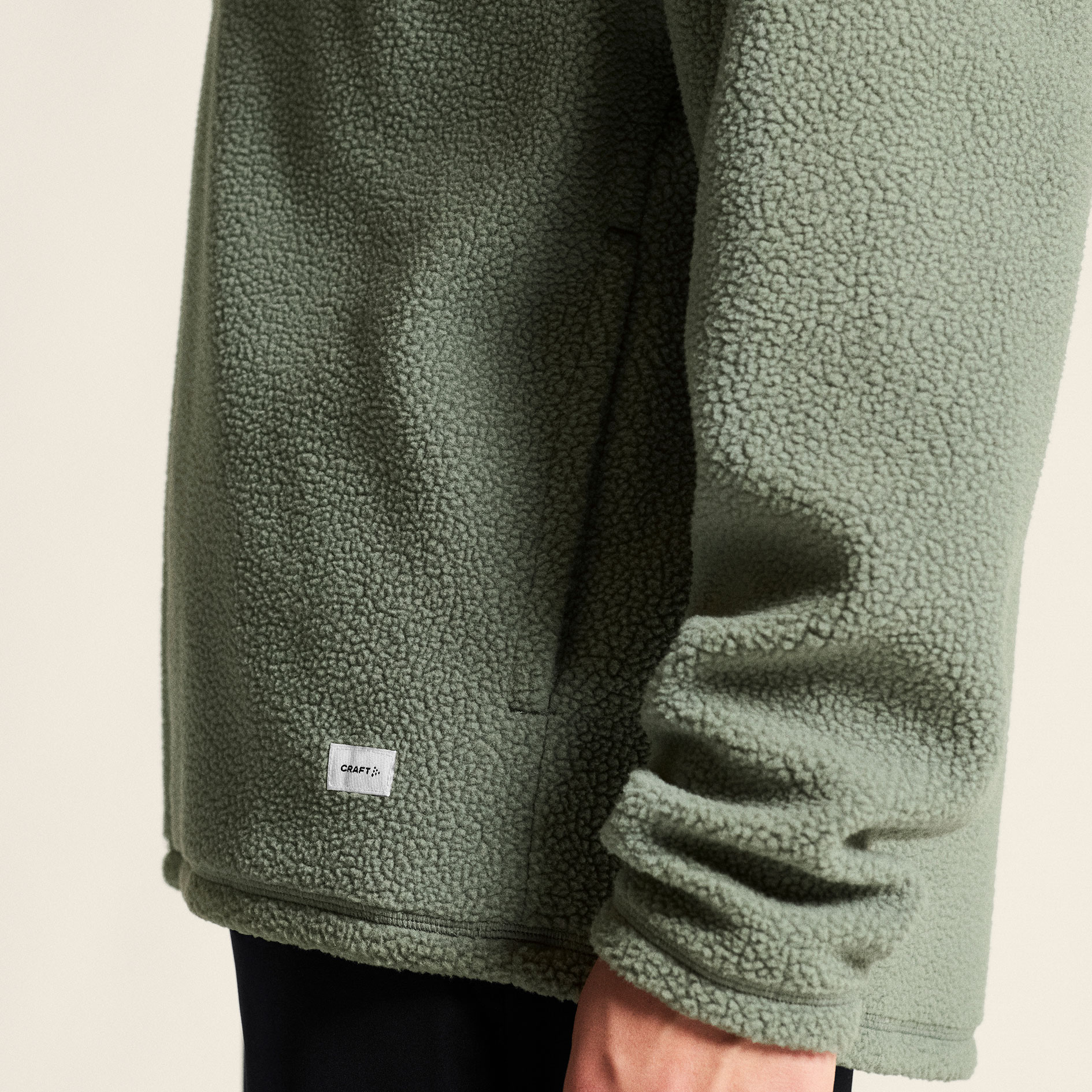 Craft Join half zip fiberpelstr&oslash;je, Leaf, large image number 7